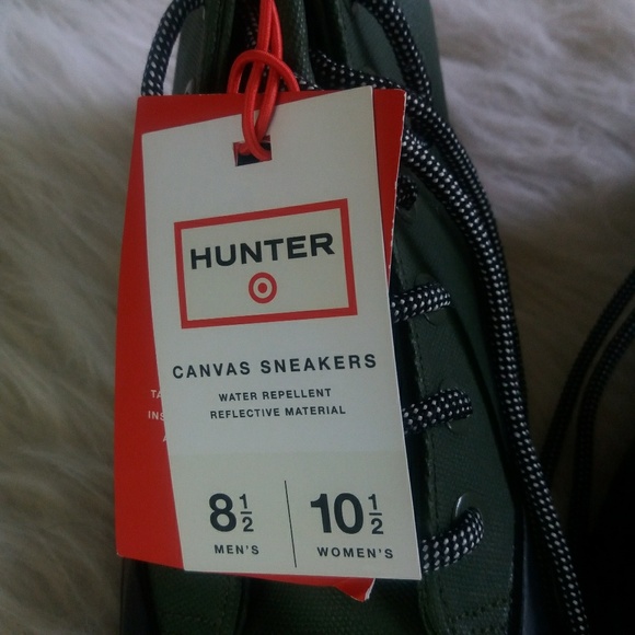 Hunter Unisex Canvas Sneakers waterproof  G - Picture 6 of 8